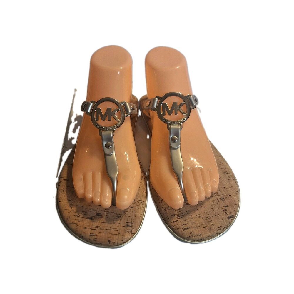Michael Kors Charm Jelly Flip Flop Women's Sandals. Size 9